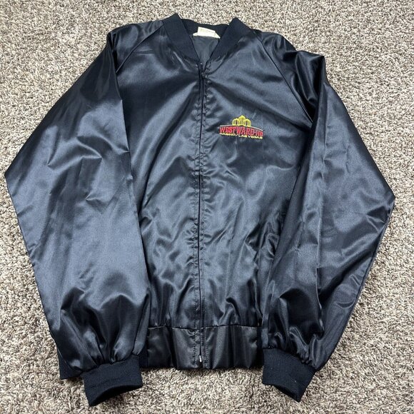 Vintage 80s 90s Westward HO Casino Mens Satin Bomber Jacket Heavily Embroidered - Picture 3 of 8